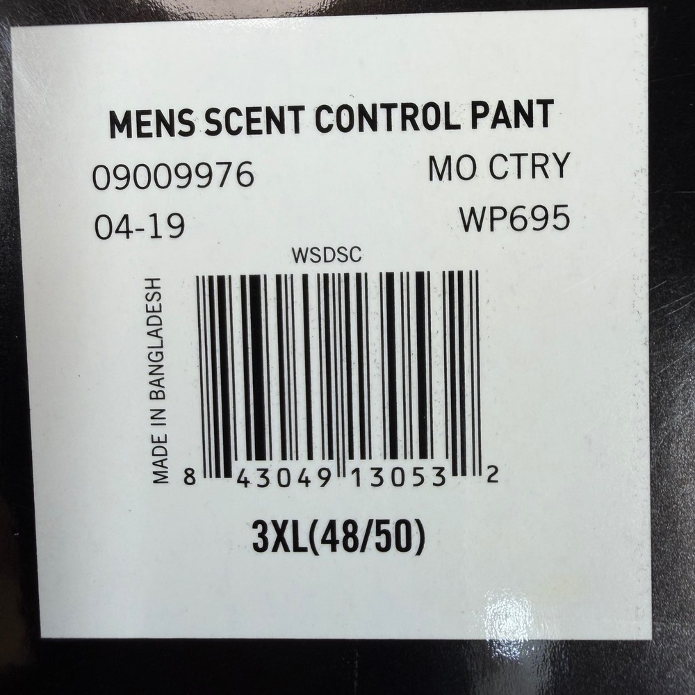 Mossy Oak Mens Scent Factor Waterproof Camo Hunting Pants 3XL 48/50 MO CTRY DNA - Picture 2 of 16